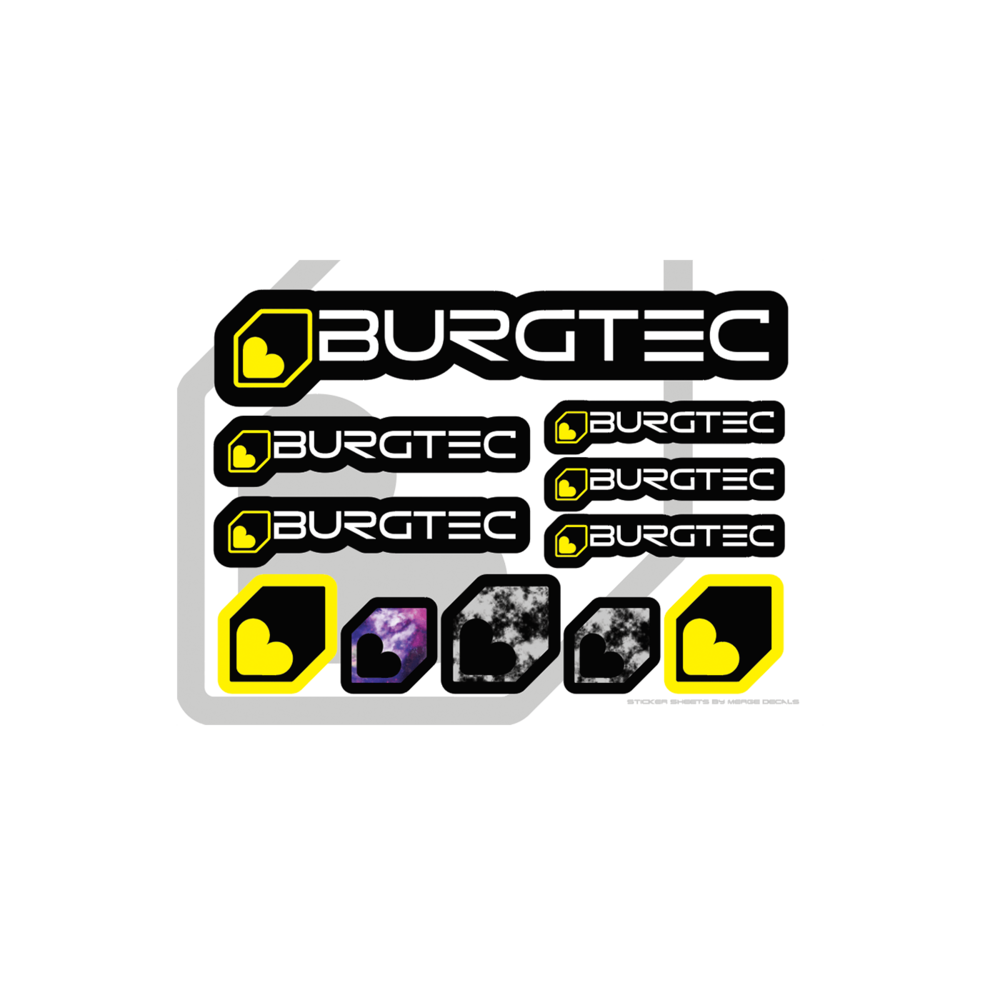 Burgtec Sticker Sheet A5