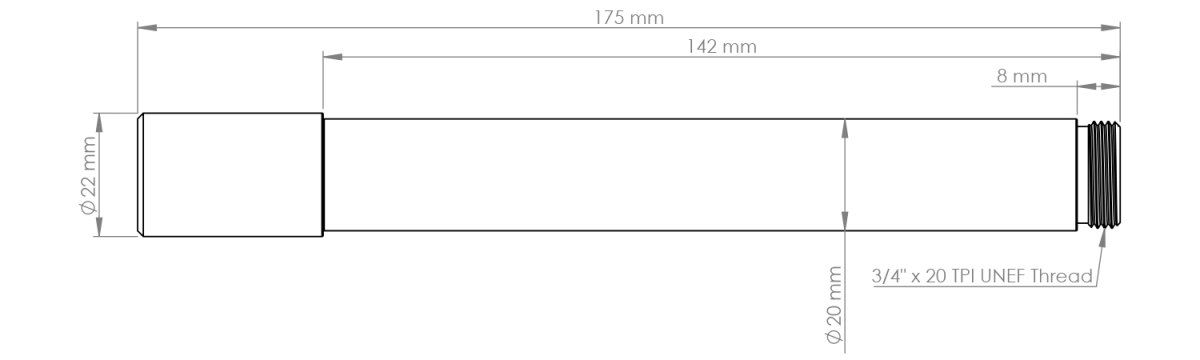 Burgtec Fox 40 20mm Fork Axle