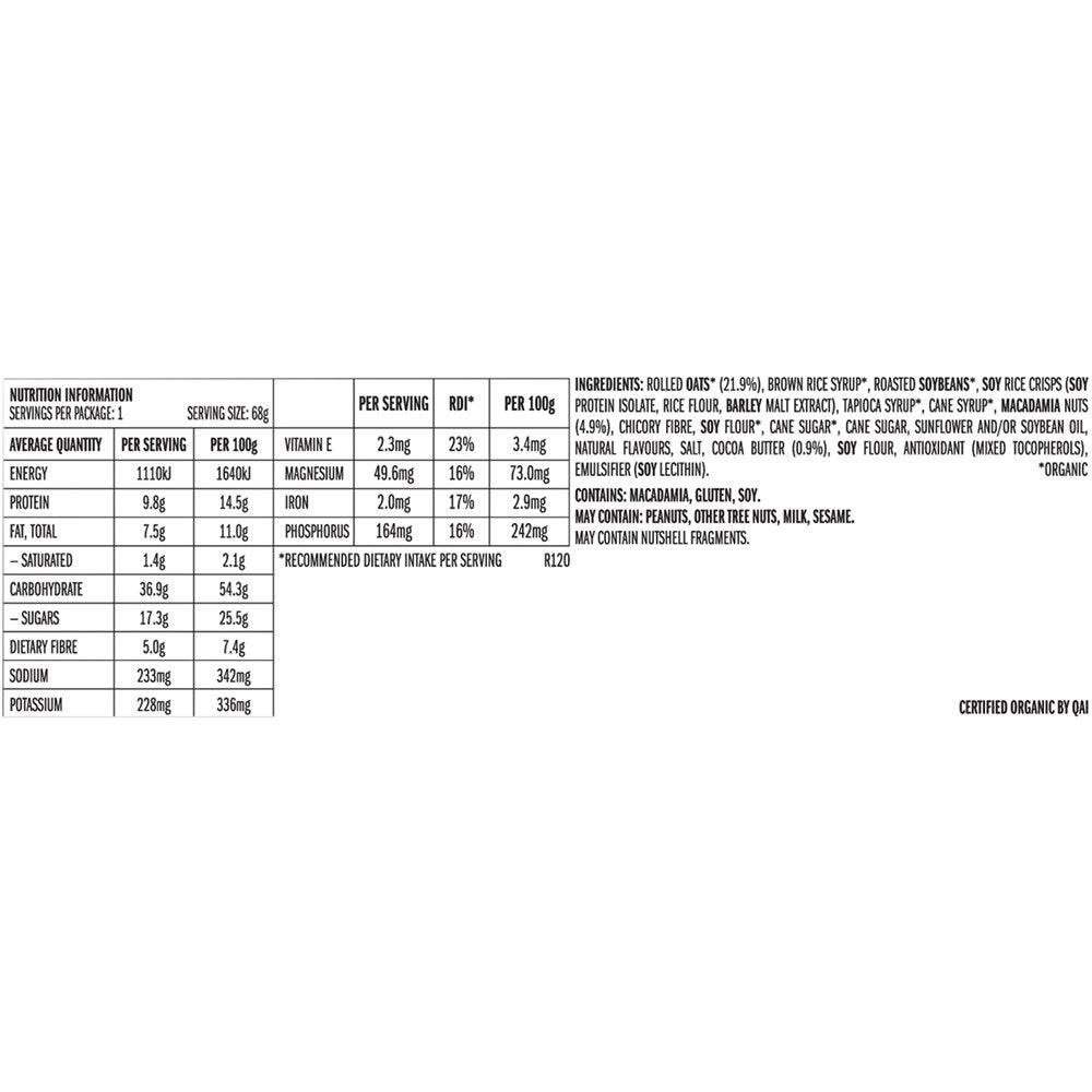 CLIF Energy Bar - White Chocolate Macadamia