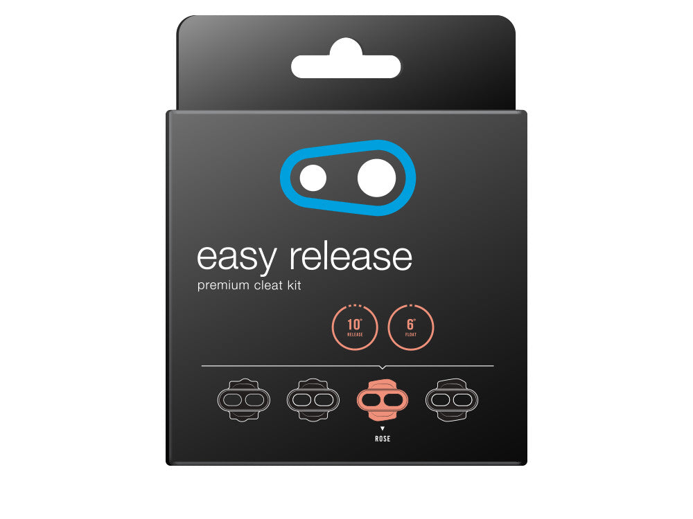 Crankbrothers Cleats Easy Release Premium, 6 Degrees Float, Rose