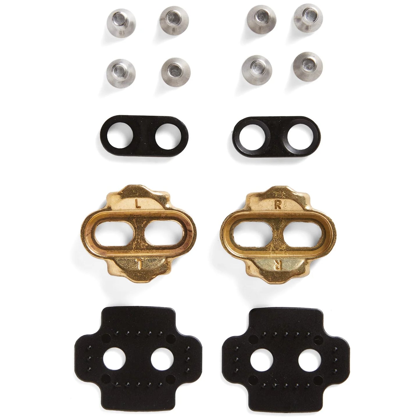 Crankbrothers Cleats Premium, 6 Degree Float, Gold