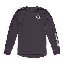 TROY LEE DESIGNS RUCKUS RIDE LS TEE BOLTS CARBON MED