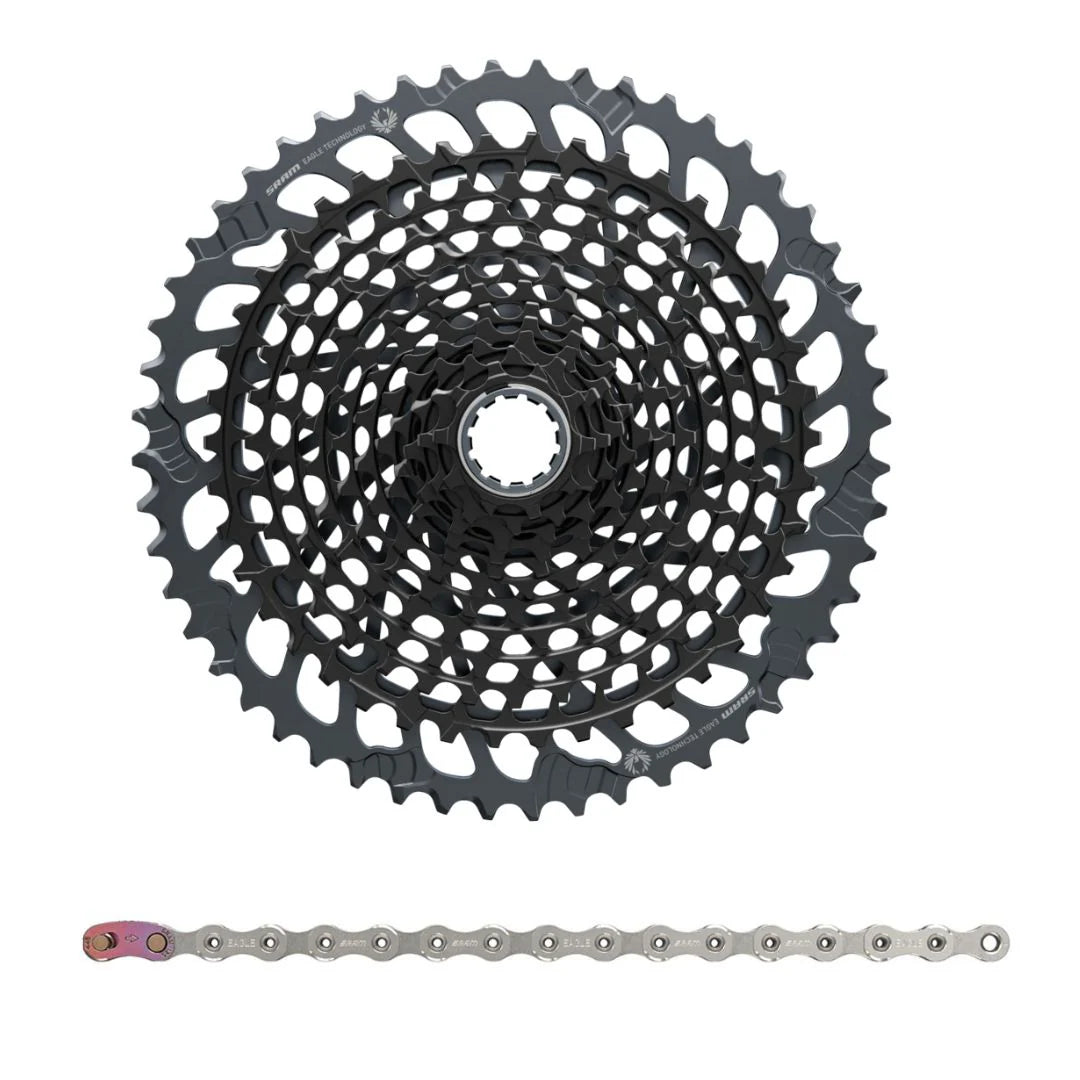 SRAM X01 Eagle Black Cassette 10-52T + X01 Chain BUNDLE