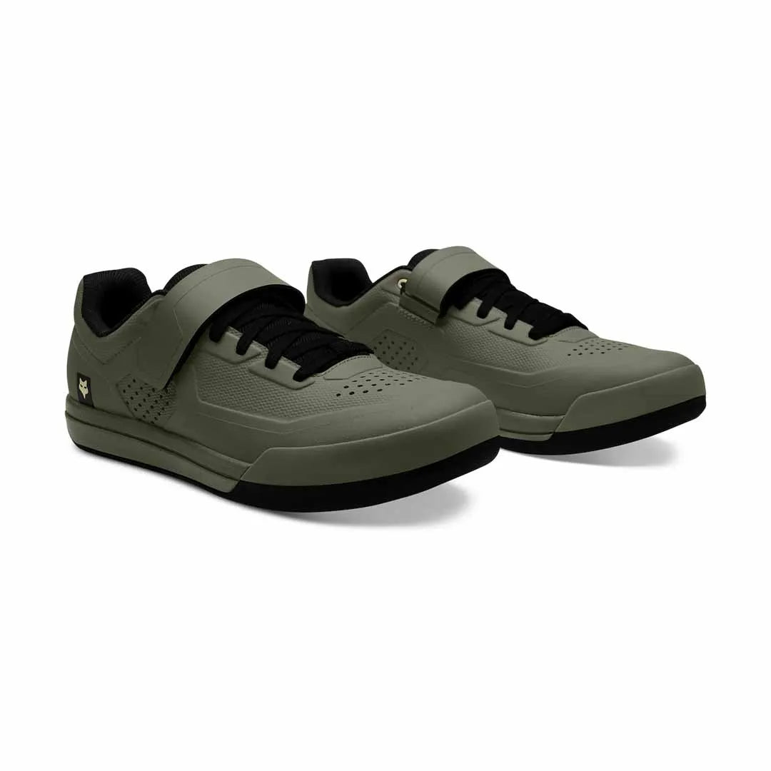 Fox Union Clipless Pedal Shoes - Olive Green