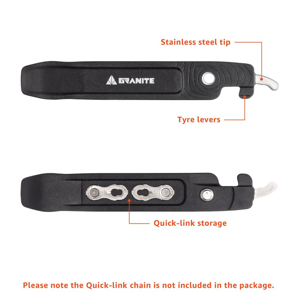 Granite Design Talon Tyre Levers W/Stainless Chain Tool