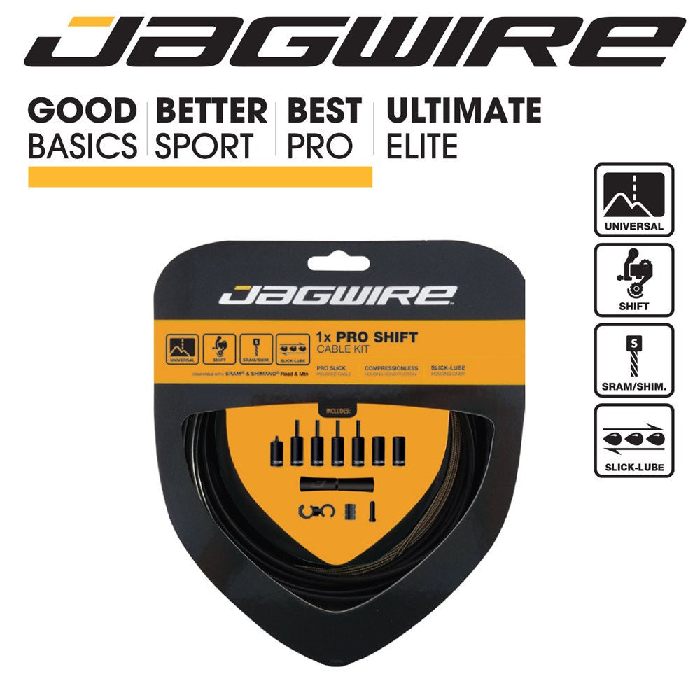 Jagwire 1x Pro Universal Complete Shift Kit - Slick-Lube
