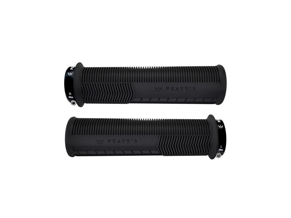 Peaty's Monarch Mushroom Trail Comfort Grips, Black