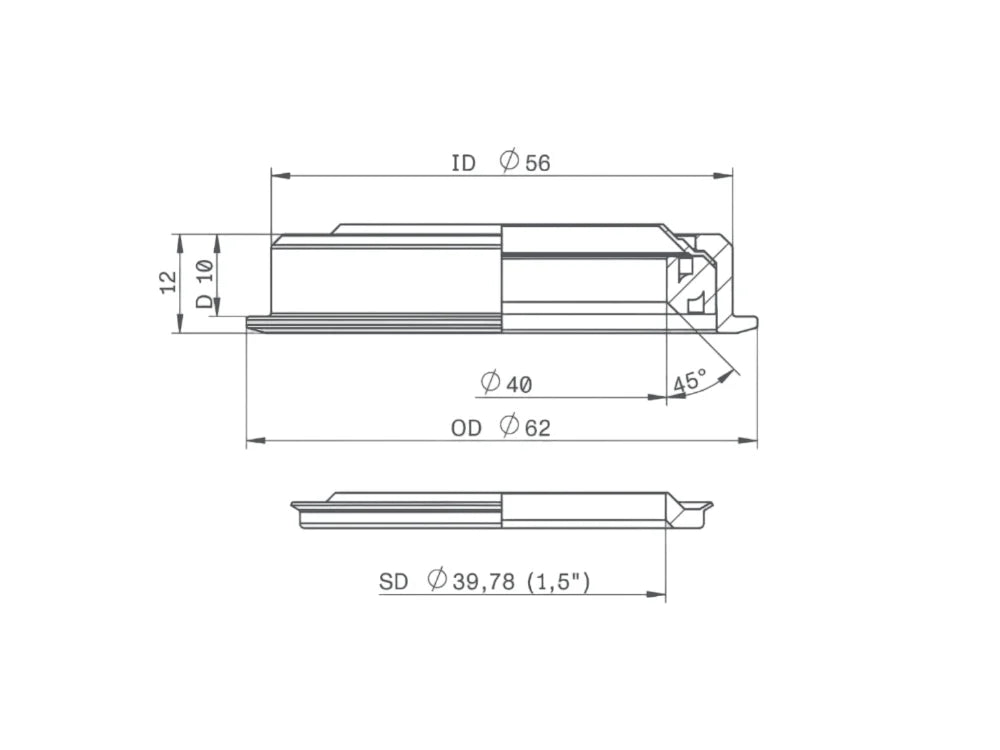 ACROS Headset Lower Part | ZS56 1.5"