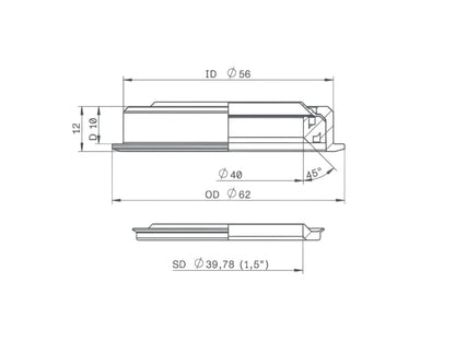 ACROS Headset Lower Part | ZS56 1.5"