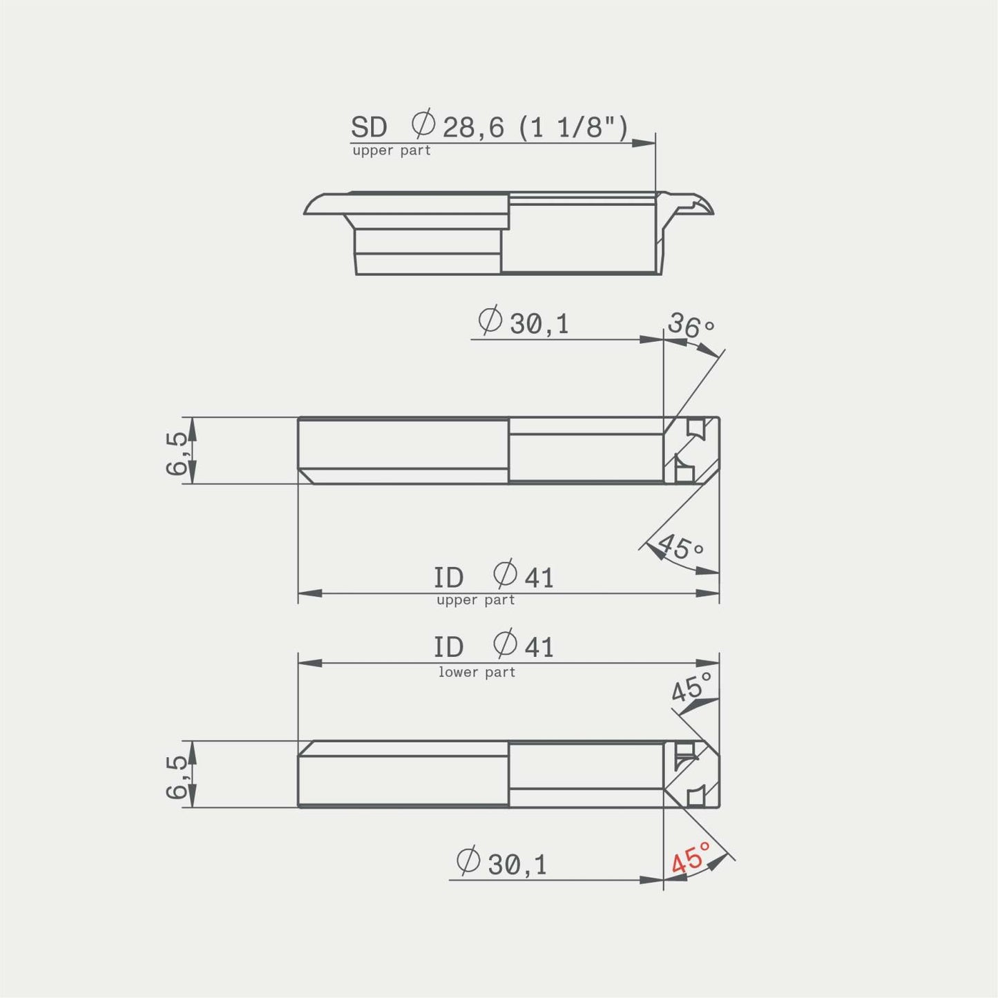 Acros IS41 / IS41 Head Bearing Set A02