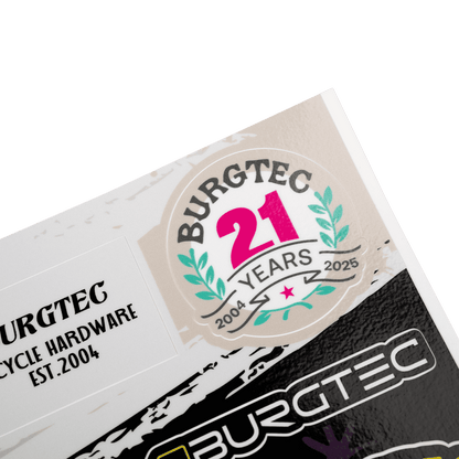 Burgtec Helmet Stamps Sticker Sheet