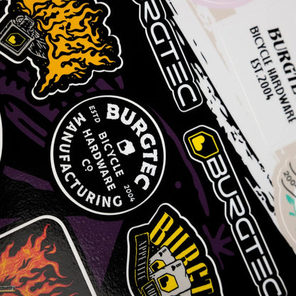 Burgtec Helmet Stamps Sticker Sheet