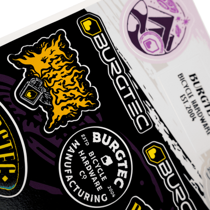 Burgtec Helmet Stamps Sticker Sheet