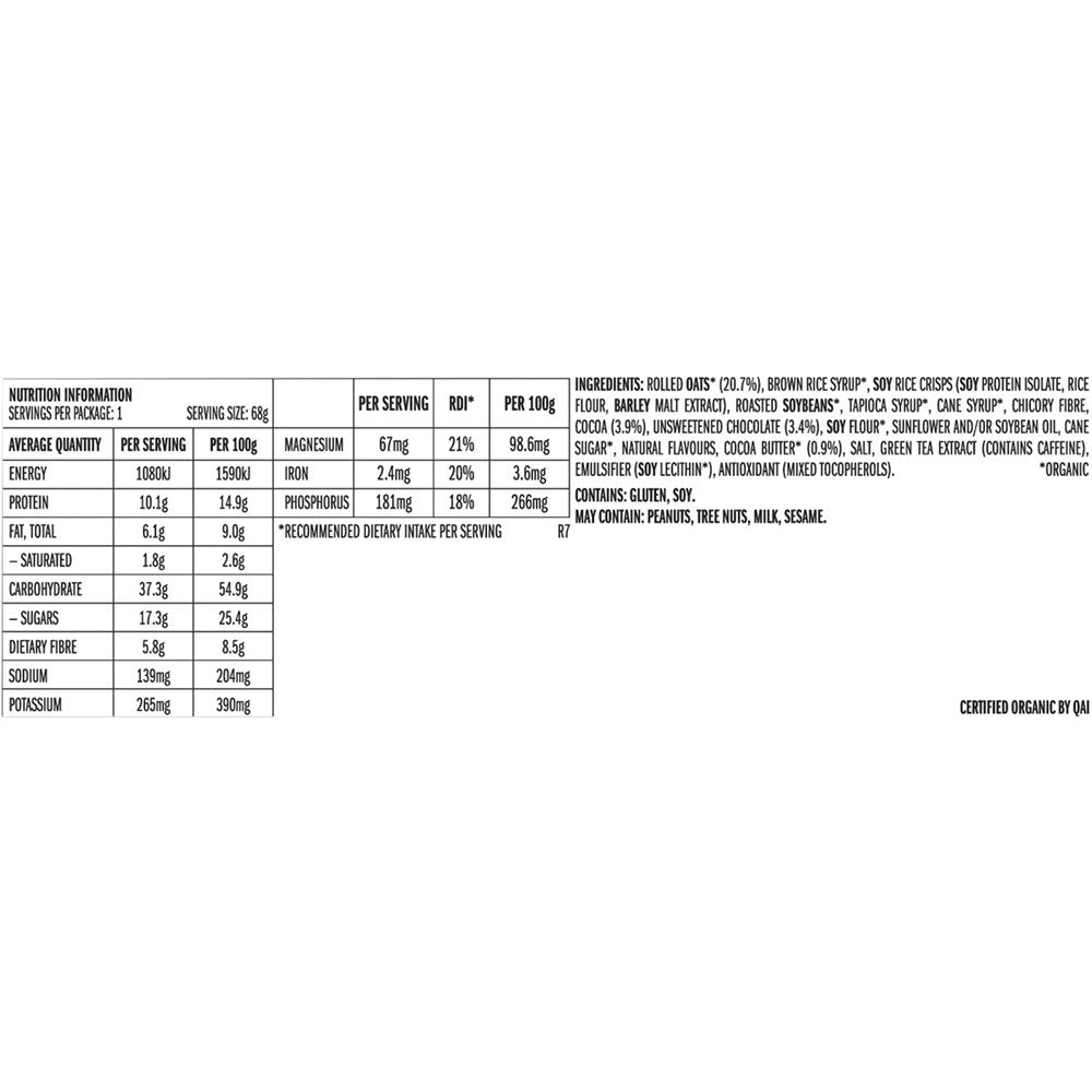 CLIF Energy Bar - Cool Mint Choc 49mg Caffeine