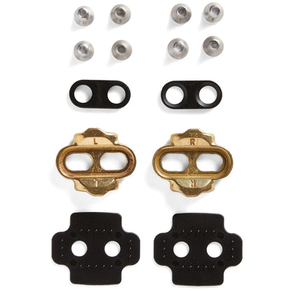 Crankbrothers Cleats Premium, 6 Degree Float, Gold