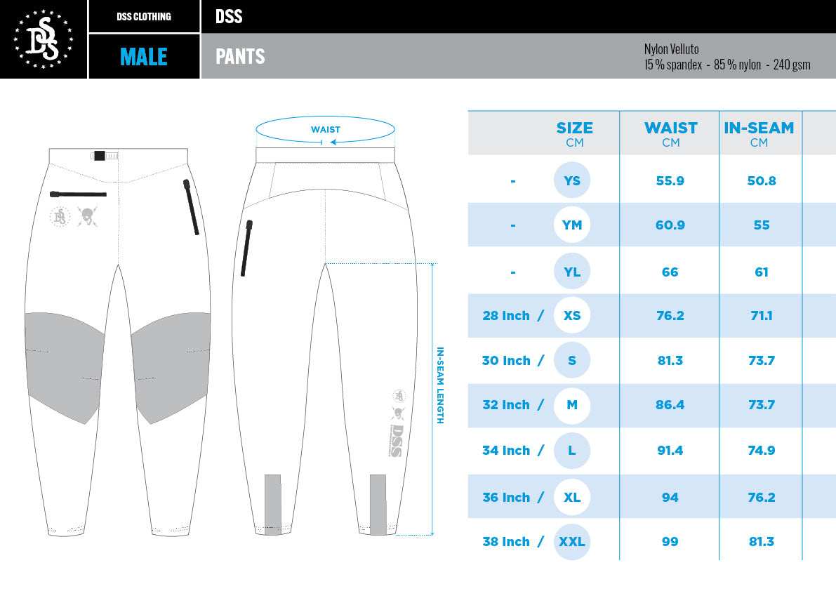 DSS Denim Black Pants – Men/Unisex