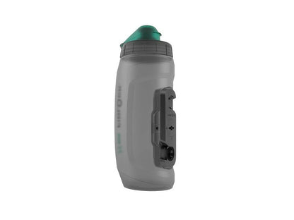 FIDLOCK TWIST single bottle including green cap w/o magnetic mount, 590 ml transparent black