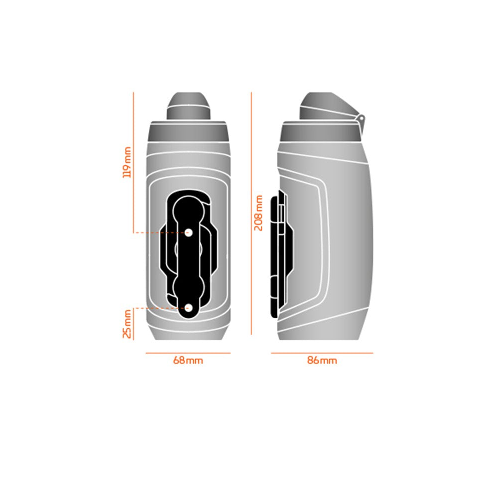 FIDLOCK TWIST BOTTLE 450ML BIKE BASE SET KIDS ORANGE