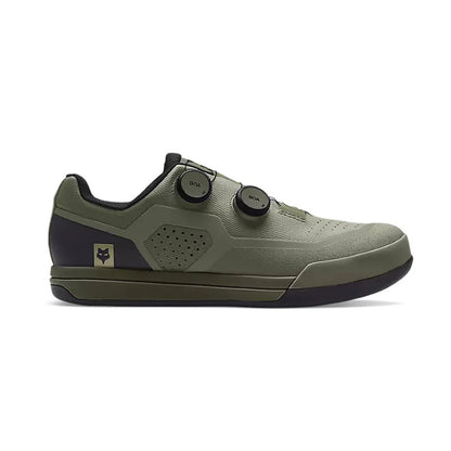 Fox Union Boa Clipless Shoes, Olive Green