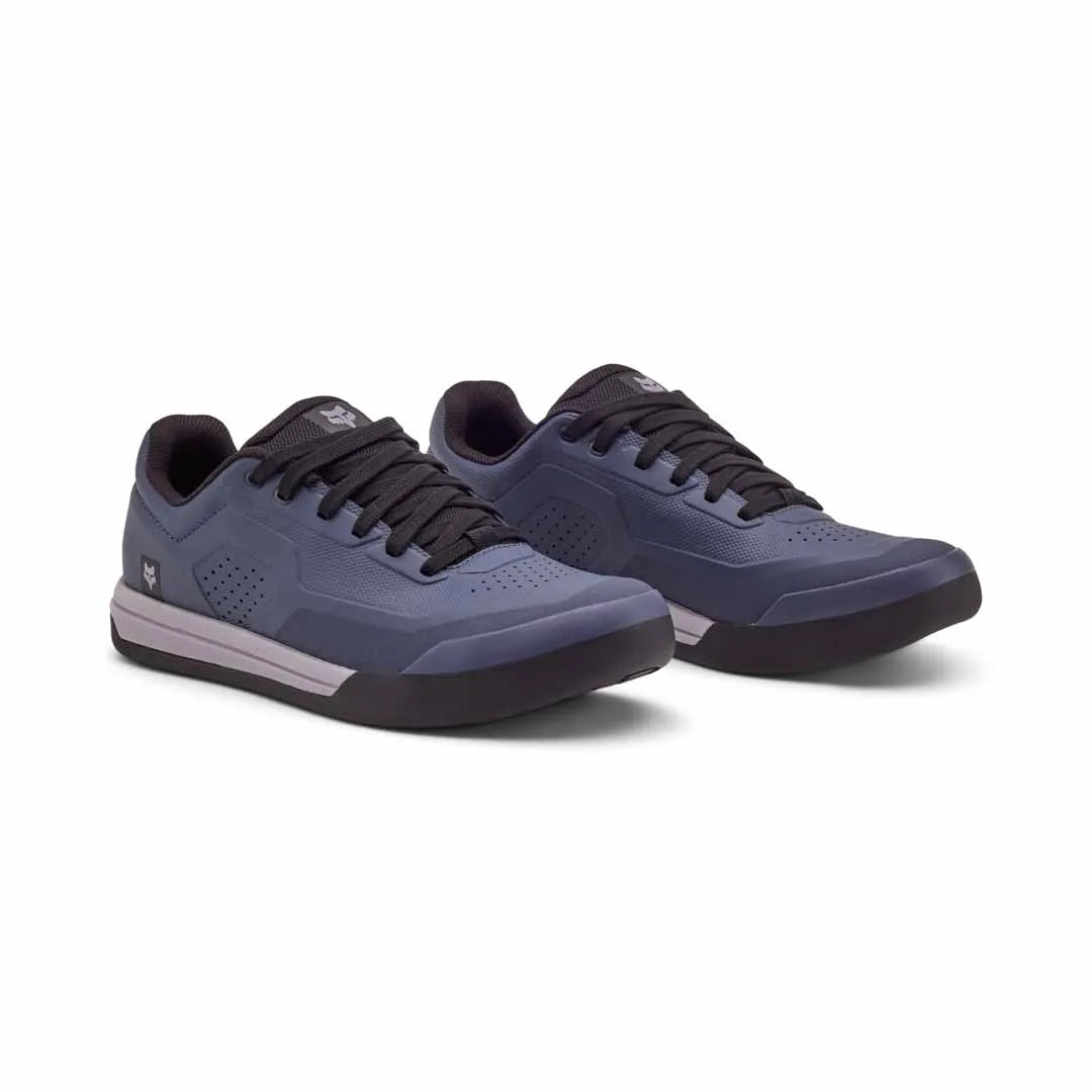 Fox Union Flat Shoes, Blue Steel