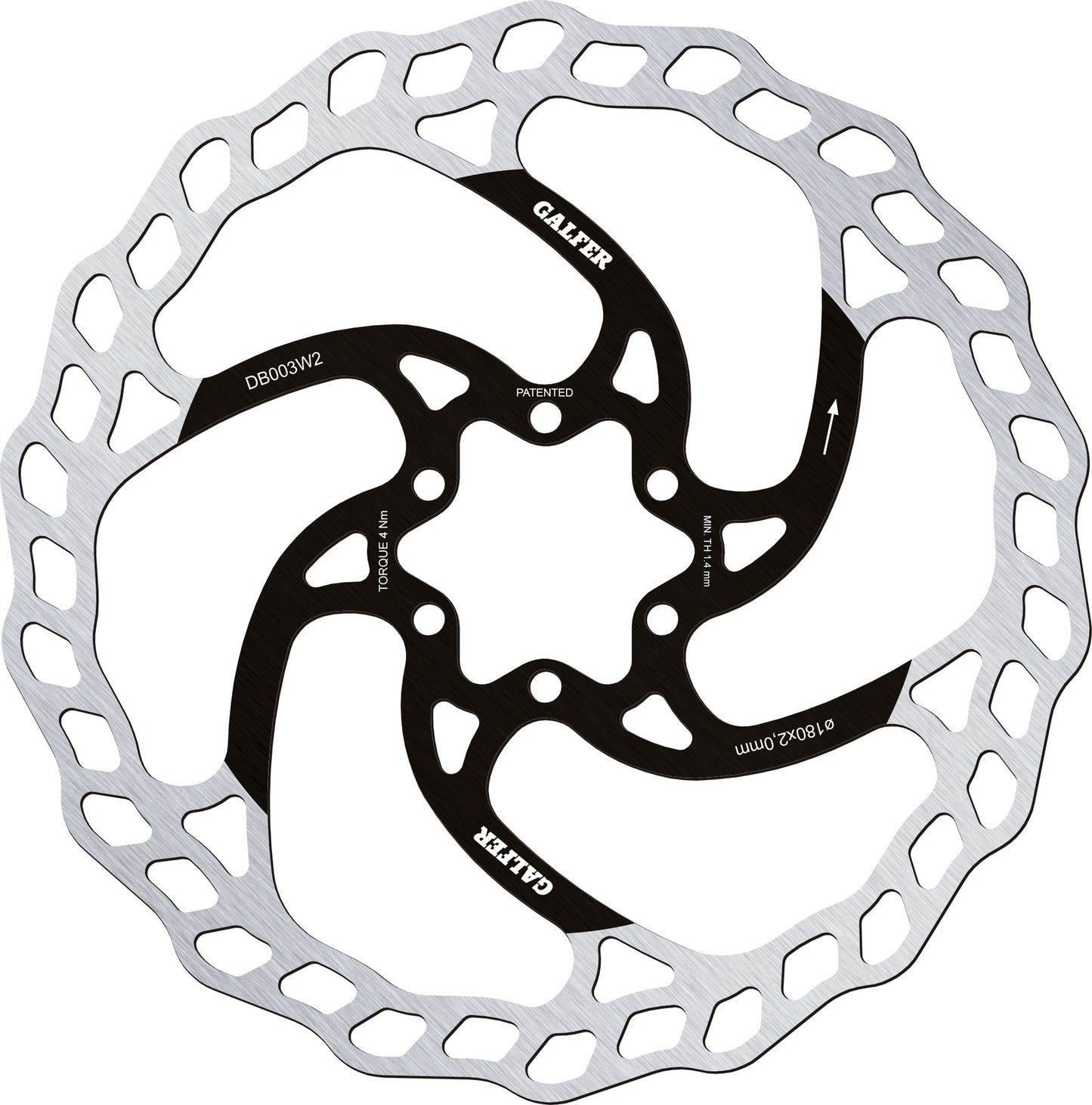 Galfer Fixed Disc Wave 6 Bolt 2.0mm