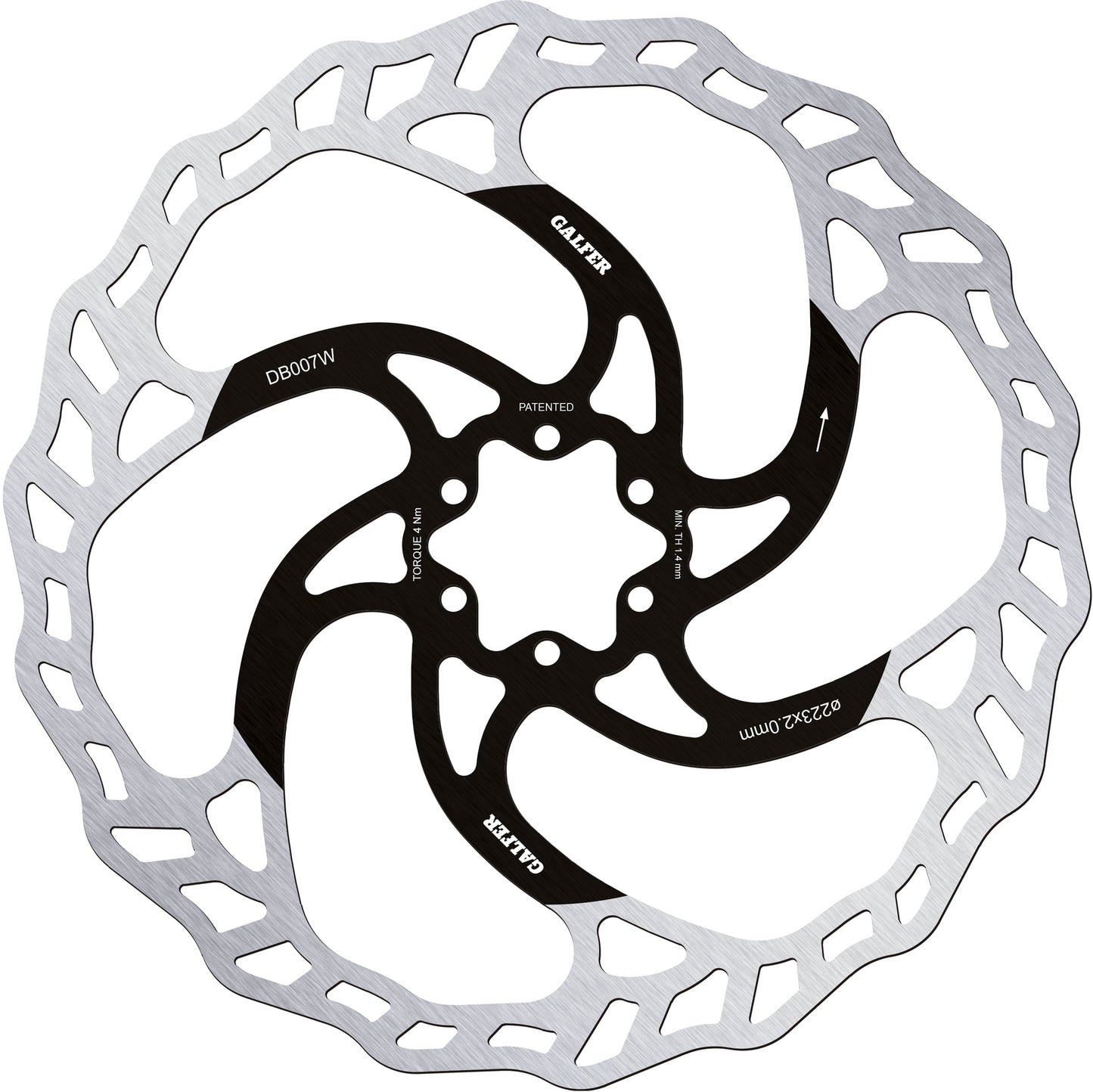 Galfer Fixed Disc Wave 6 Bolt 2.0mm