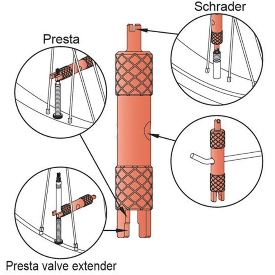 ICETOOLZ Valve Core Remover - Suits Presta / Schrader