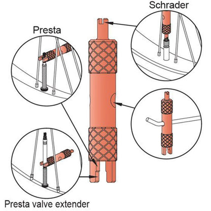 ICETOOLZ Valve Core Remover - Suits Presta / Schrader