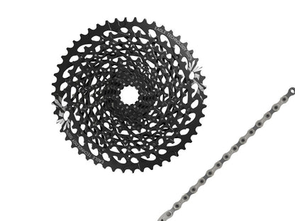 Wear Set Sram GX Eagle 12 Speed Cassette 10-50 Teeth + Sram GX Eagle Chain Silver