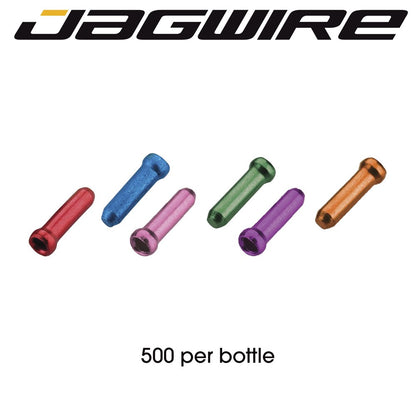 Jagwire Inner Cable Tips - Assorted Colours - 500 per bottle