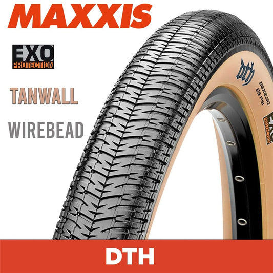 Maxxis DTH - 26 X 2.30 Wirebead EXO Tanwall
