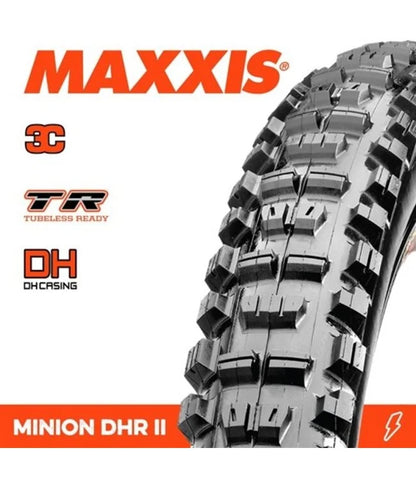Maxxis Minion DHR II WT 3C MaxxGrip TR Downhill Tyre