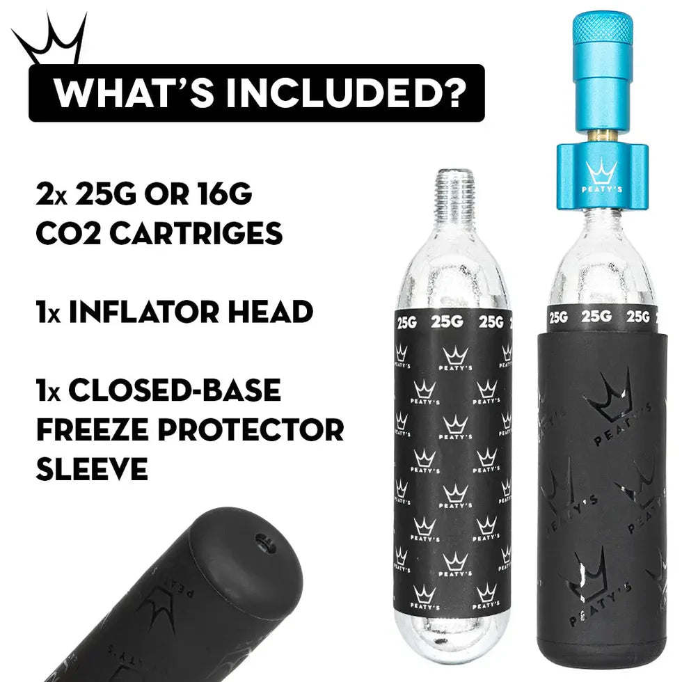 Peaty's Holeshot CO2 Tyre Inflator Kit