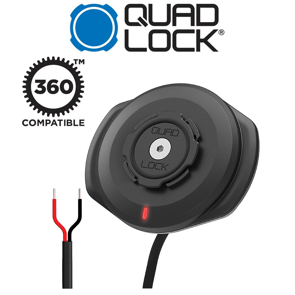 Quad Lock Motorcycle Waterproof Wireless Charging Head