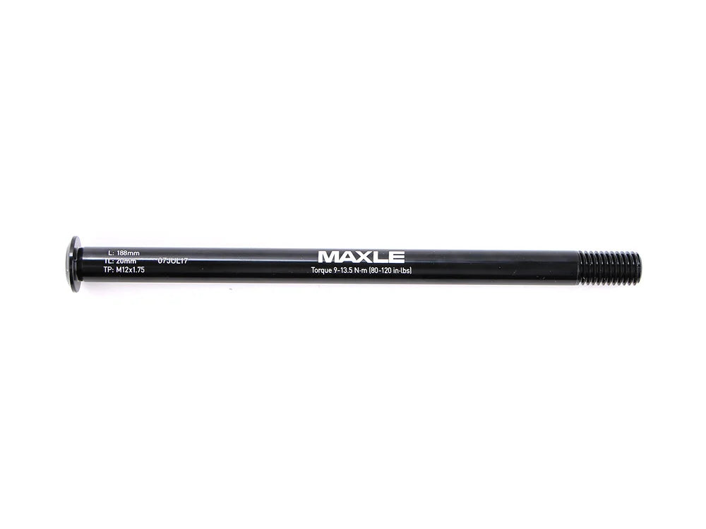 RockShox Maxle Stealth MTB 12 x 148mm Boost rear through axle, Black 188 mm