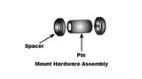 Rockshox Rear Shock 8mm Mounting Hardware 3pc