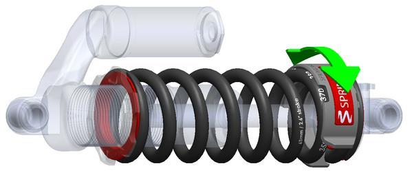 Sprindex Adjustable Rate Lightweight Coil Spring - 75mm