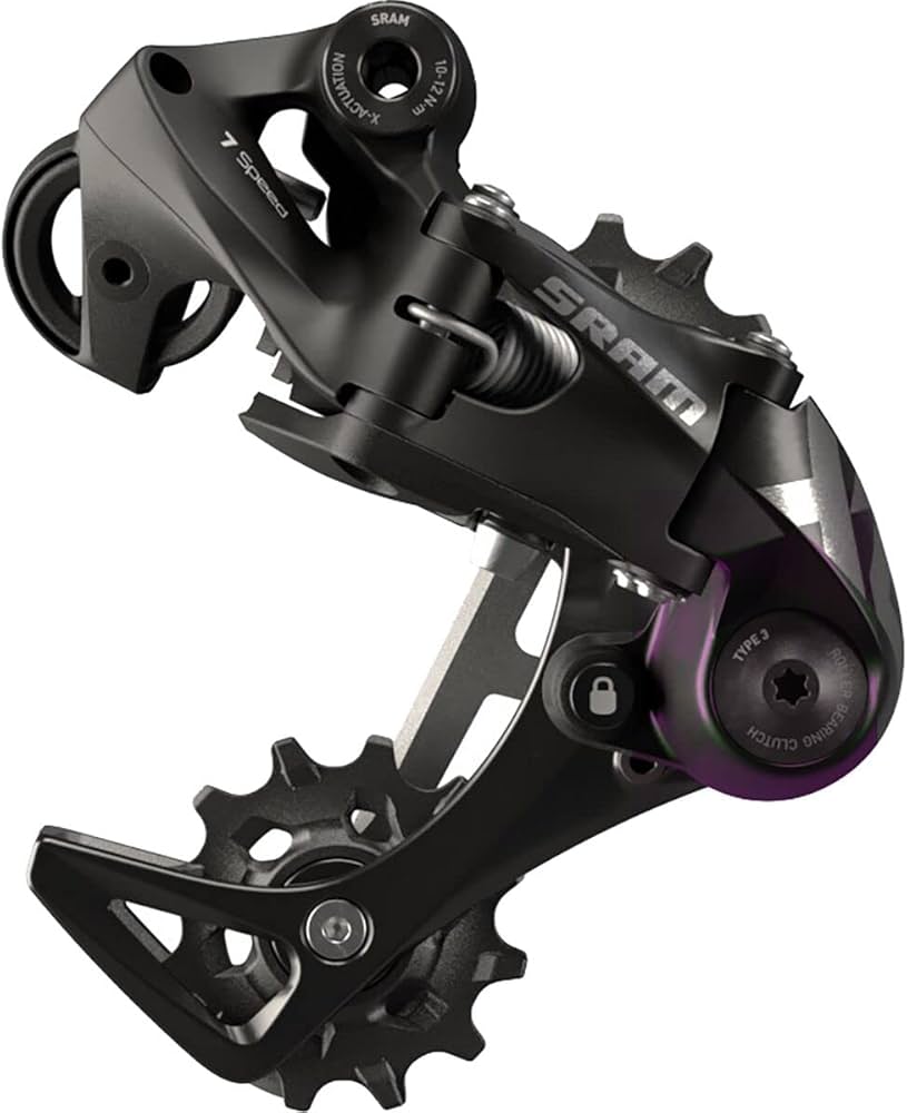 Sram X01 DH Rear Derailleur 7-speed X-HORIZON Black Short