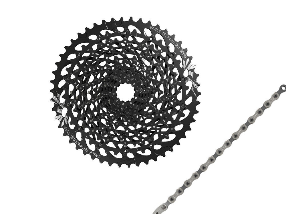 Wear Set Sram GX Eagle 12 Speed Cassette 10-50t + Sram Eagle X01 Chain Silver