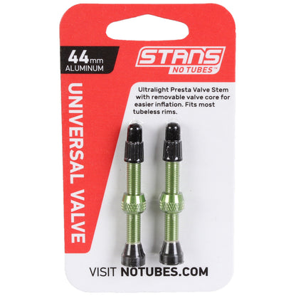 STANS NOTUBES TUBELESS PRESTA ALUMINIUM VALVE - 2 PACK