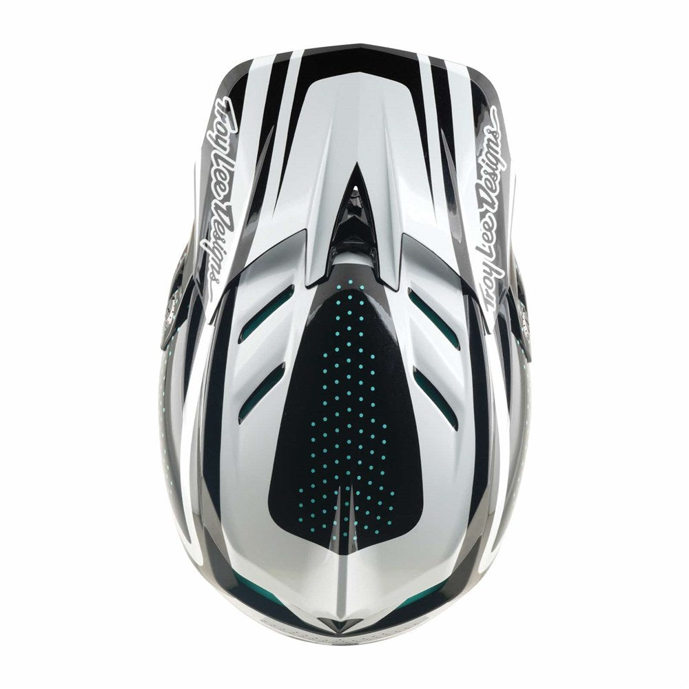 TLD D4 Polyacrylite Helmet the Line Charcoal / White