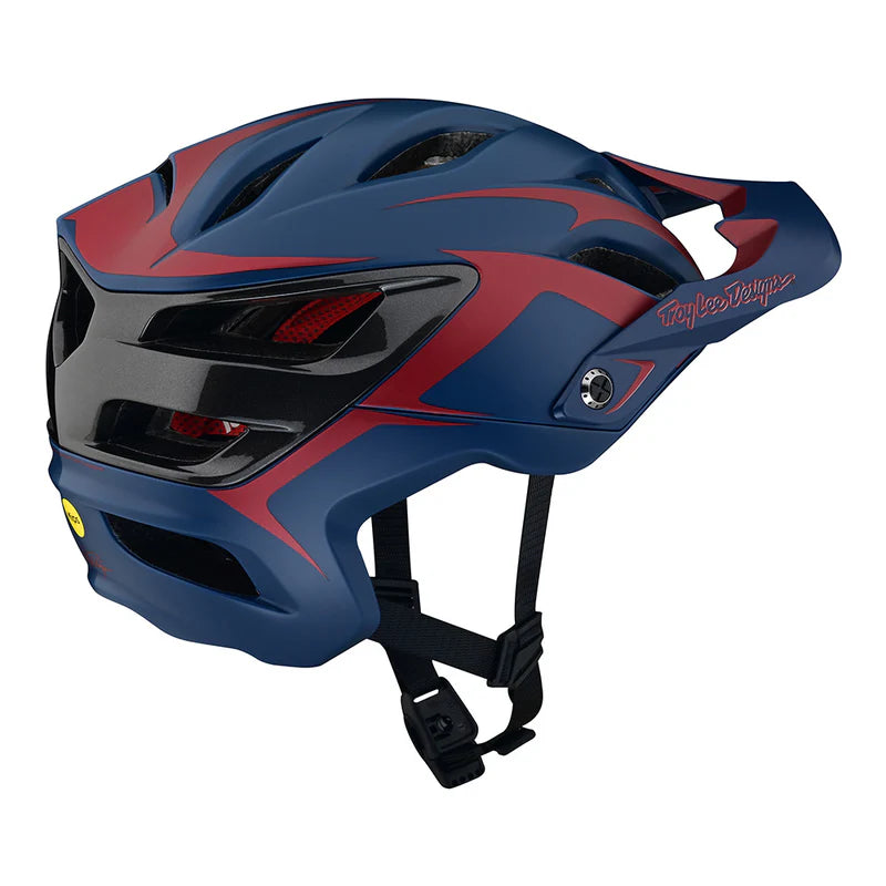 TLD A3 Helmet Fang Dk Blue / Burgundy