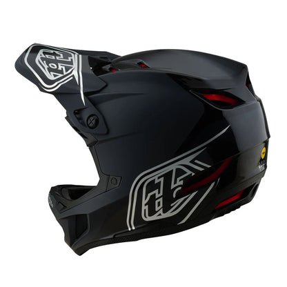 TLD D4 Polyacrylite Helmet Shadow Black