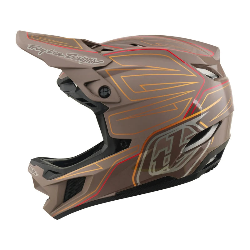 TLD D4 Polyacrylite Helmet Shadow Pro Timber