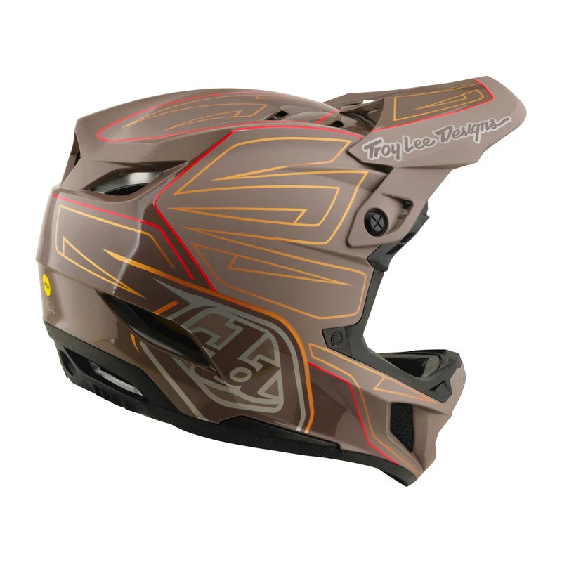 TLD D4 Polyacrylite Helmet Shadow Pro Timber