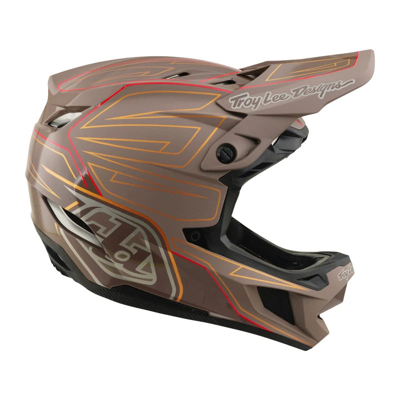 TLD D4 Polyacrylite Helmet Shadow Pro Timber