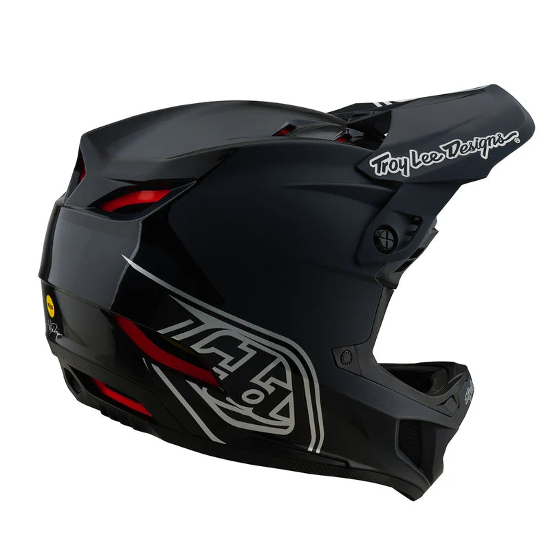 TLD D4 Polyacrylite Helmet Shadow Black