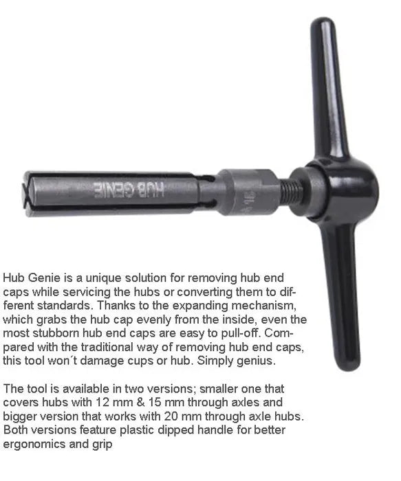 Unior Hub Genie - Suits 20 mm hubs end caps