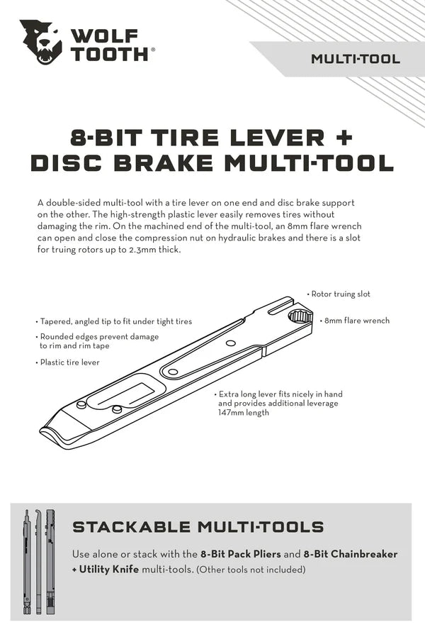 Wolf Tooth 8-Bit Tyre Lever